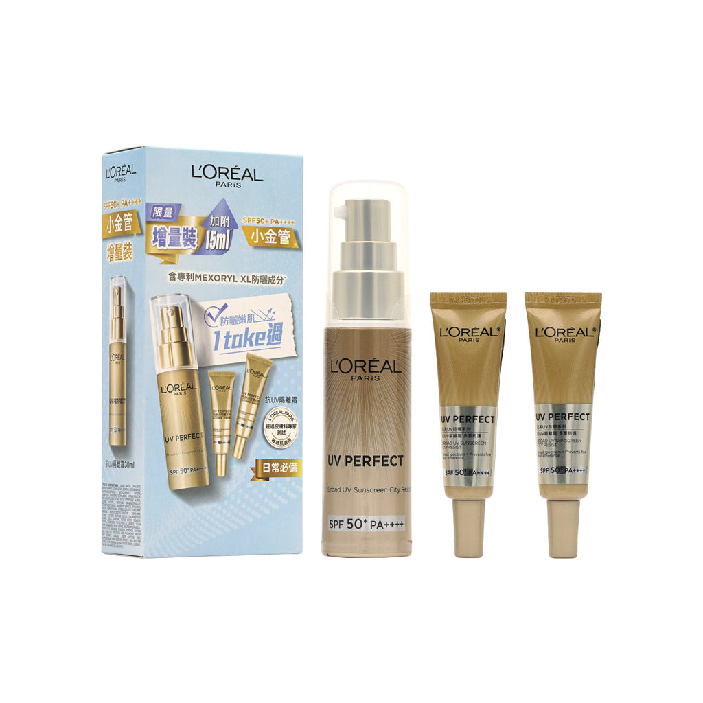 L'Oreal Paris SPF50+PA++++ UV Protect Set 3pcs