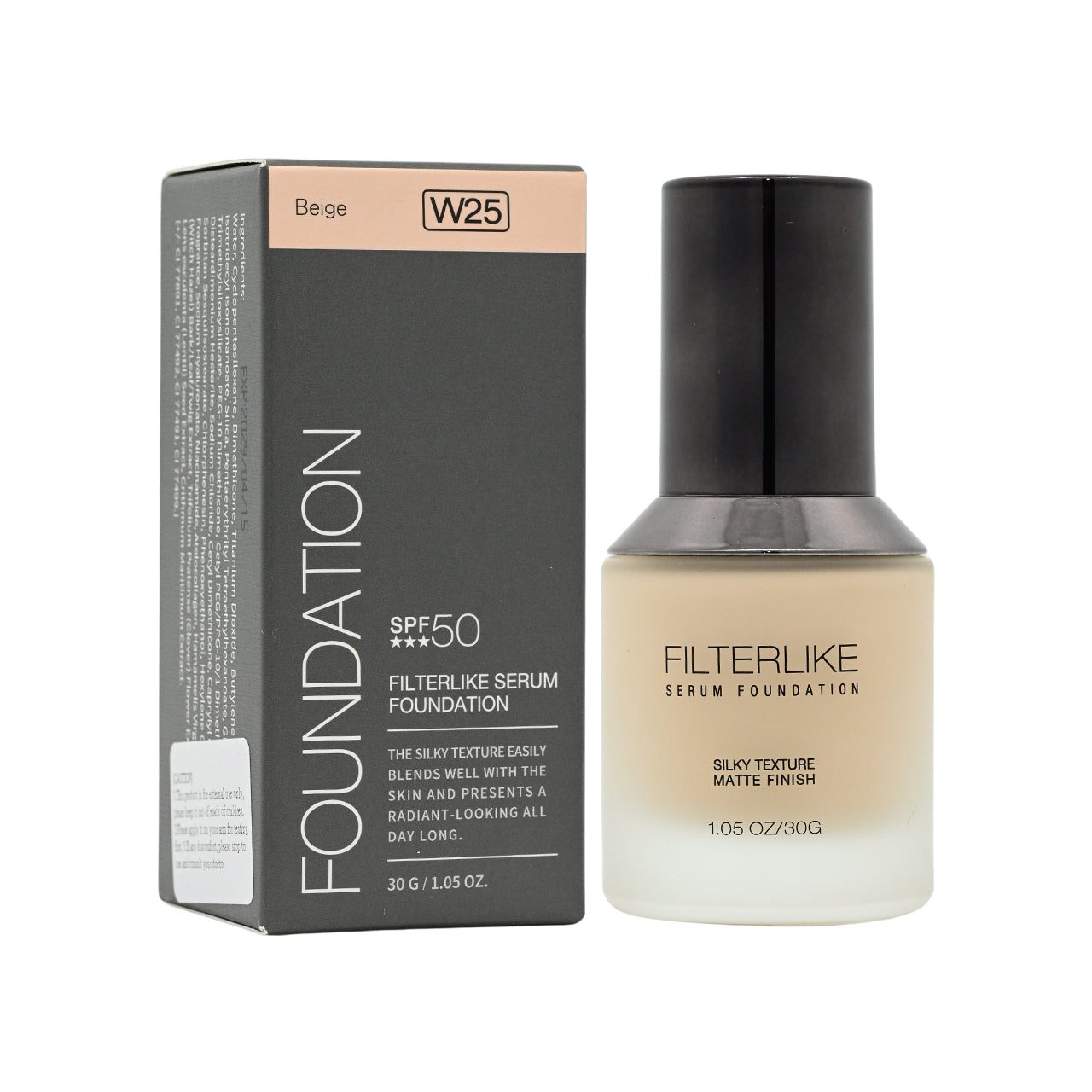 Solone SPF50 Filter Serum Foundation #W25 30g