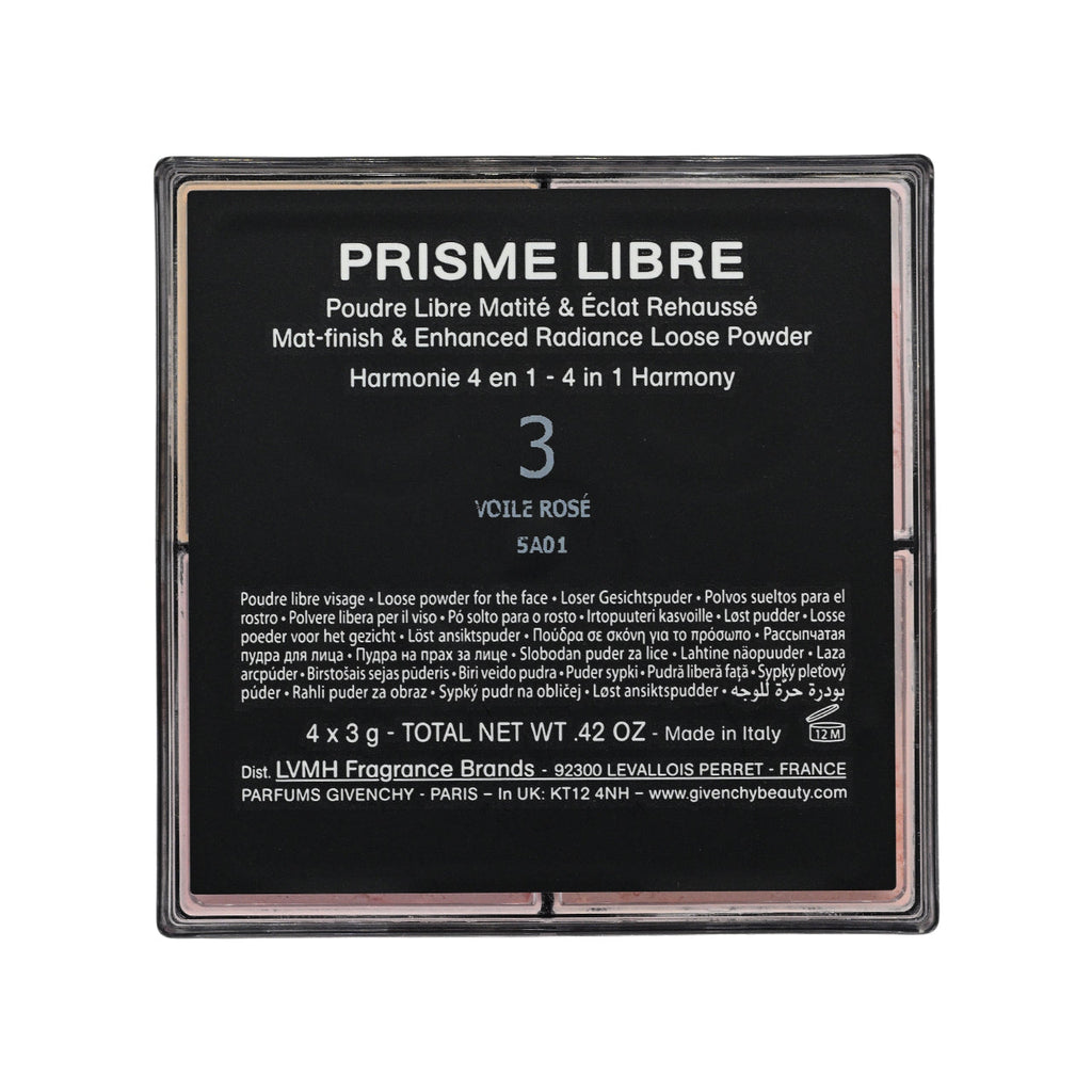 Givenchy Prisme Libre Mat-Finish & Enhanced Radiance Loose Powder #3 Voile Rose 3g x 4