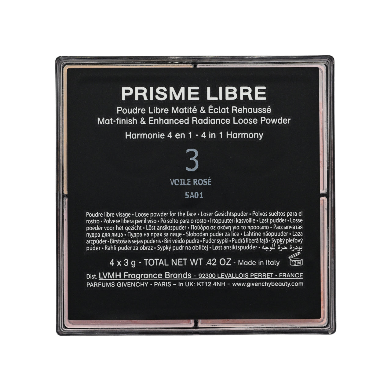 Givenchy Prisme Libre Mat-Finish & Enhanced Radiance Loose Powder #3 Voile Rose 3g x 4
