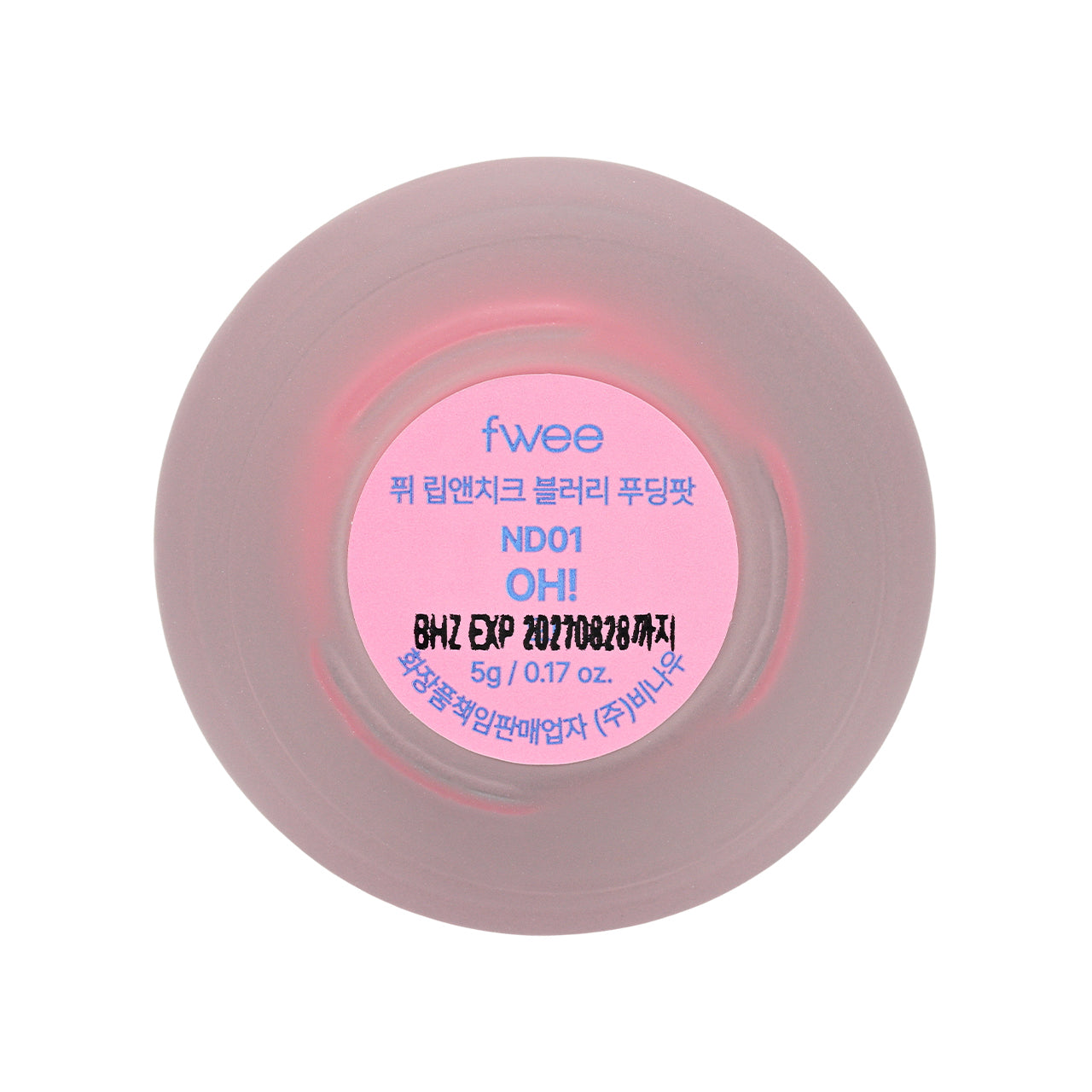 Fwee Lip &Cheek Blurry Pudding Pot #ND01 Oh! 5g