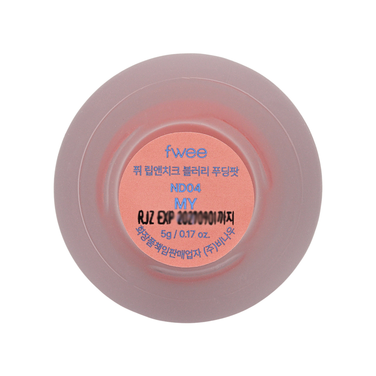 Fwee Lip &Cheek Blurry Pudding Pot #ND04 My 5g