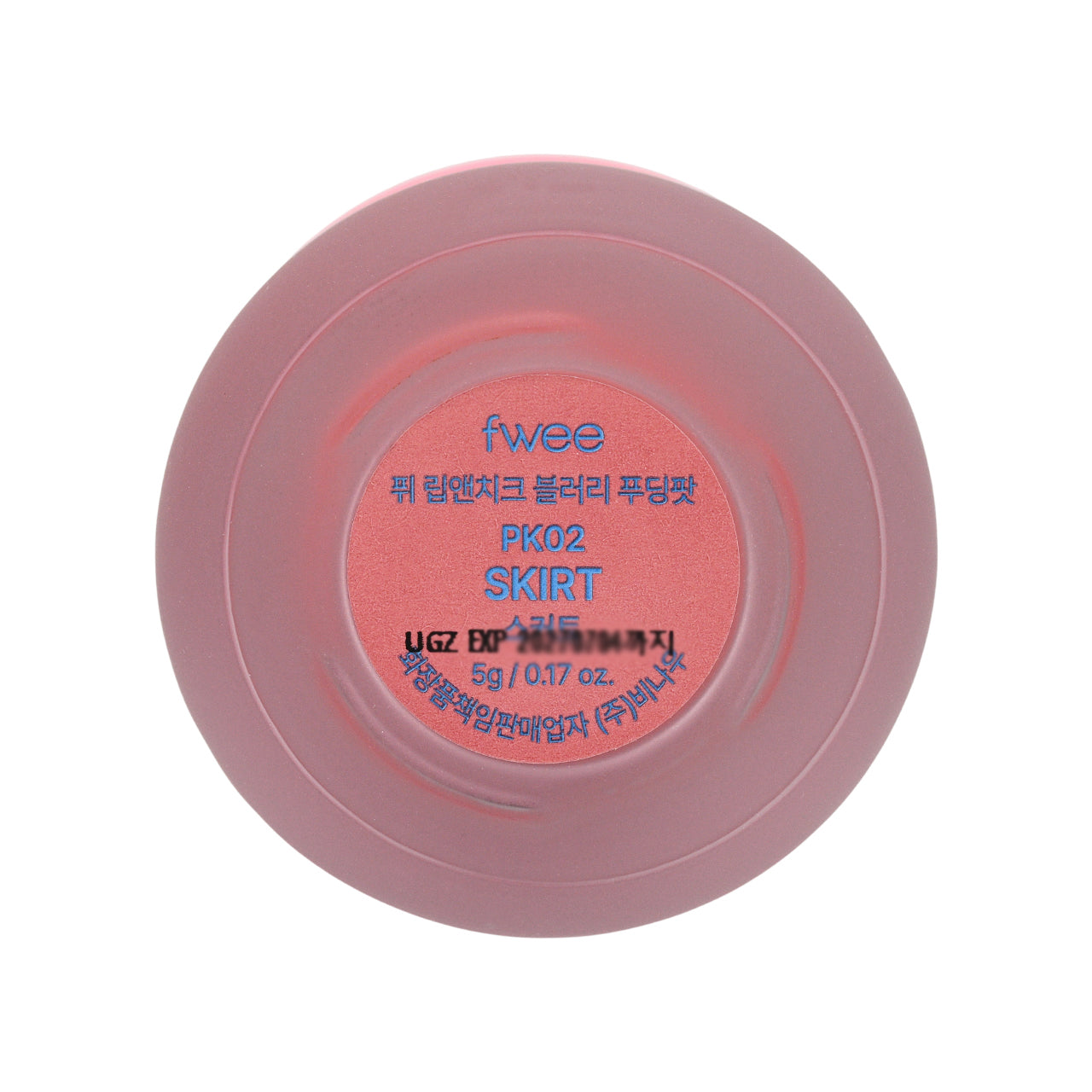 Fwee Lip & Cheek Blurry Pudding Pot #PK02 Skirt 5g