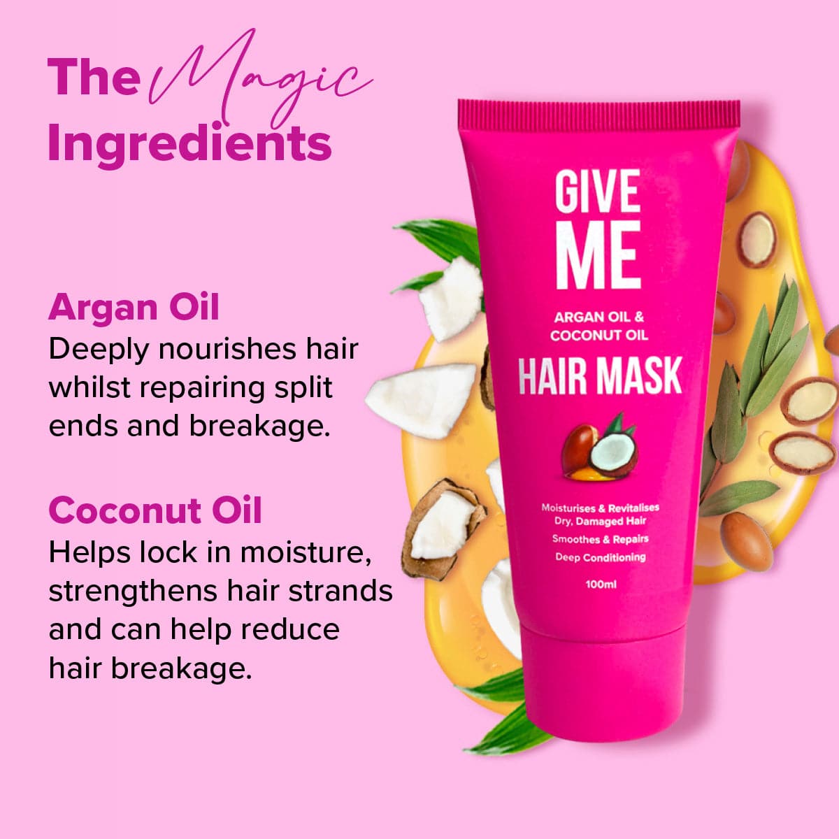 2 x Argan Oil & Coconut Oil Hair Mask (Worth £23.98)