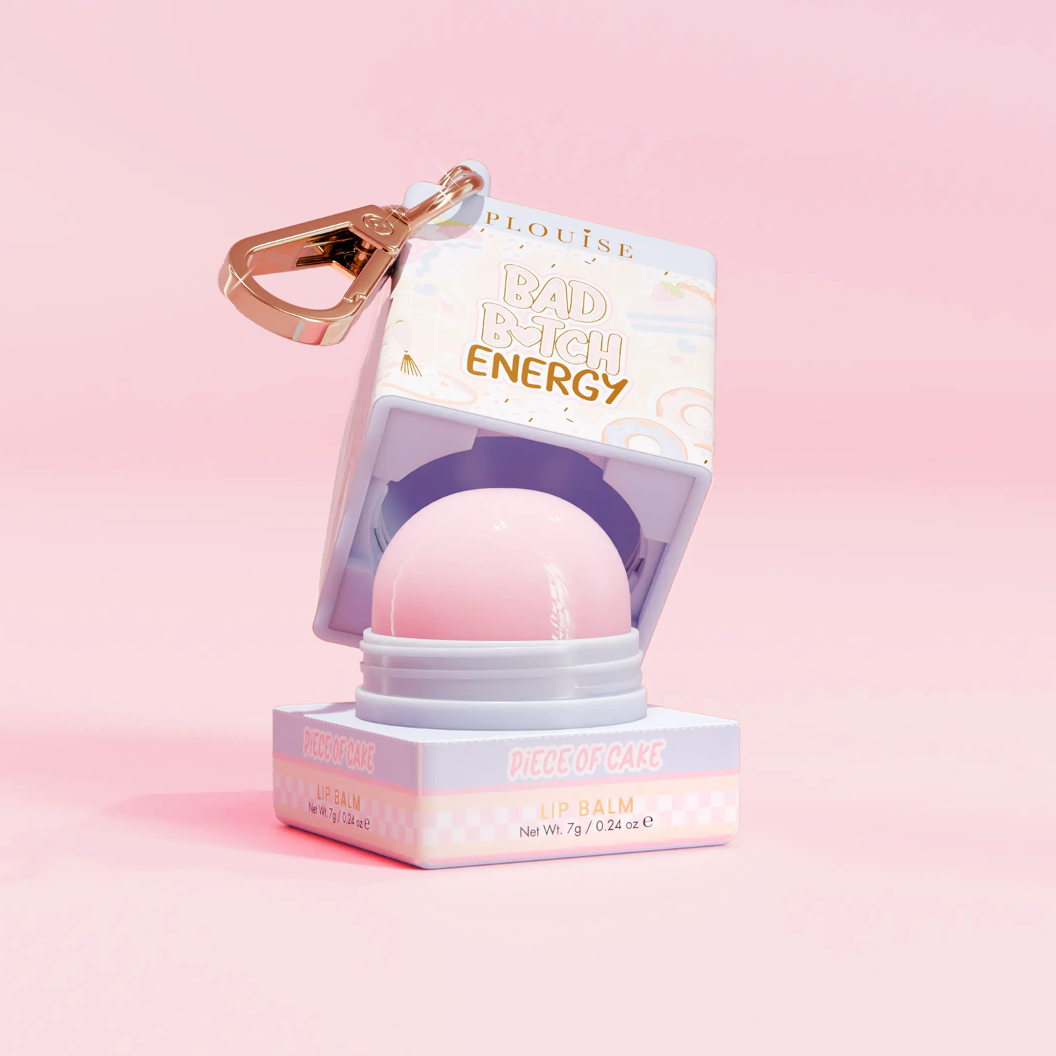 P. Louise Bad Bitch Energy Keychain Lip Balm