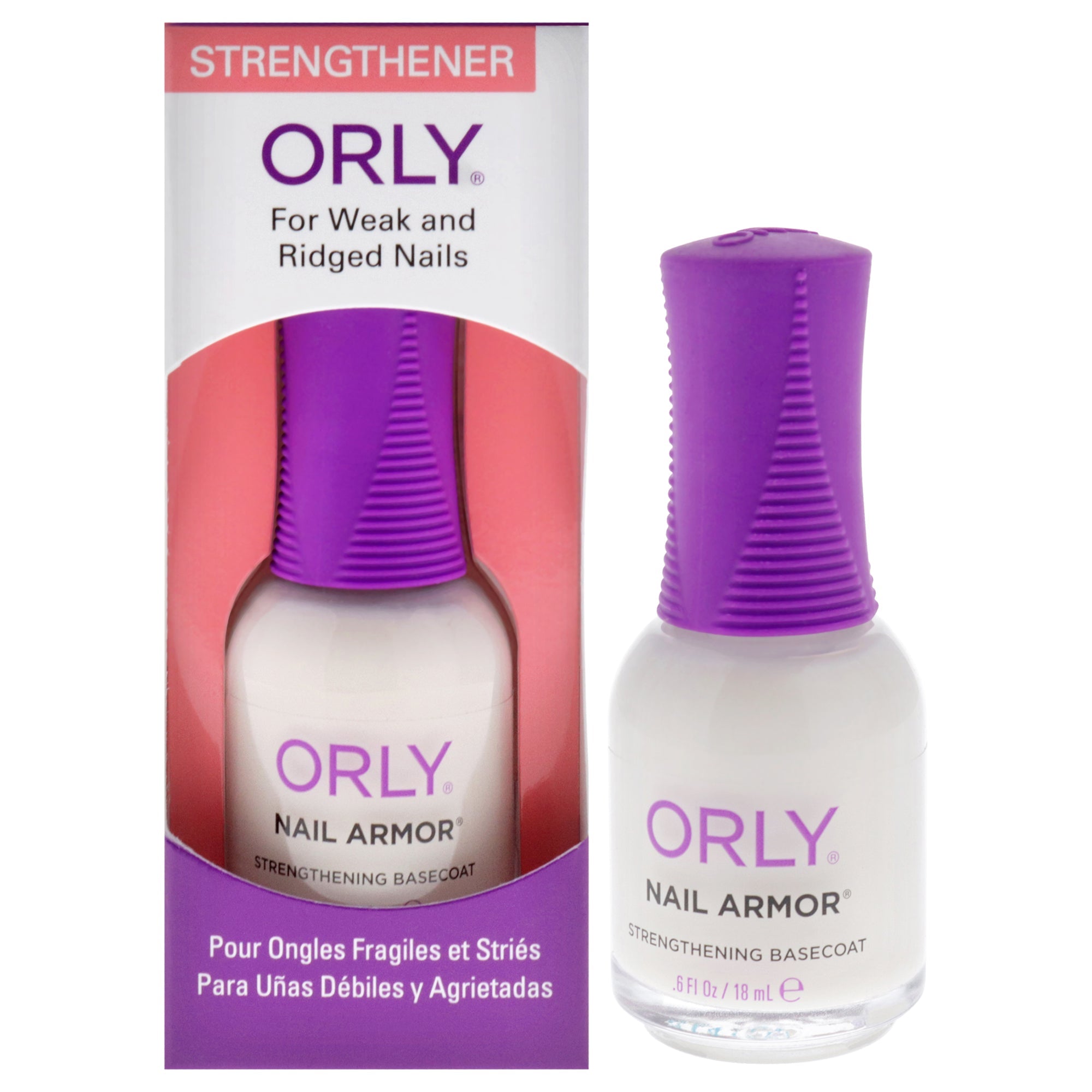 Orly Nail Armor Strengthening Basecoat by Orly for Women - 0.6 oz Nail Polish