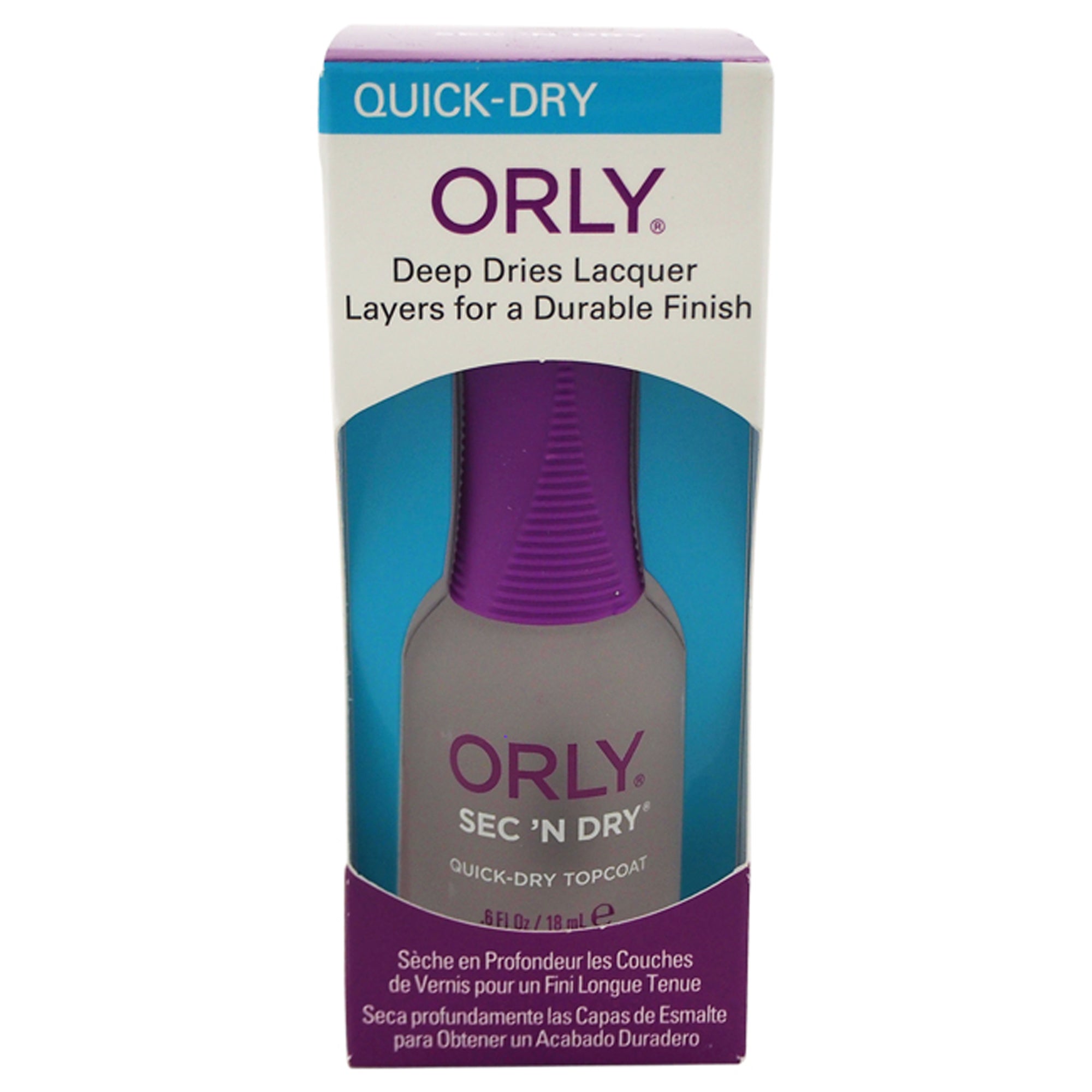 Orly Sec N Dry Quick-Dry Topcoat by Orly for Women - 0.6 oz Nail Polish