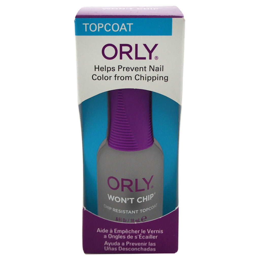 Orly Wont Chip - Chip Resistant Topcoat by Orly for Women - 0.6 oz Nail Polish