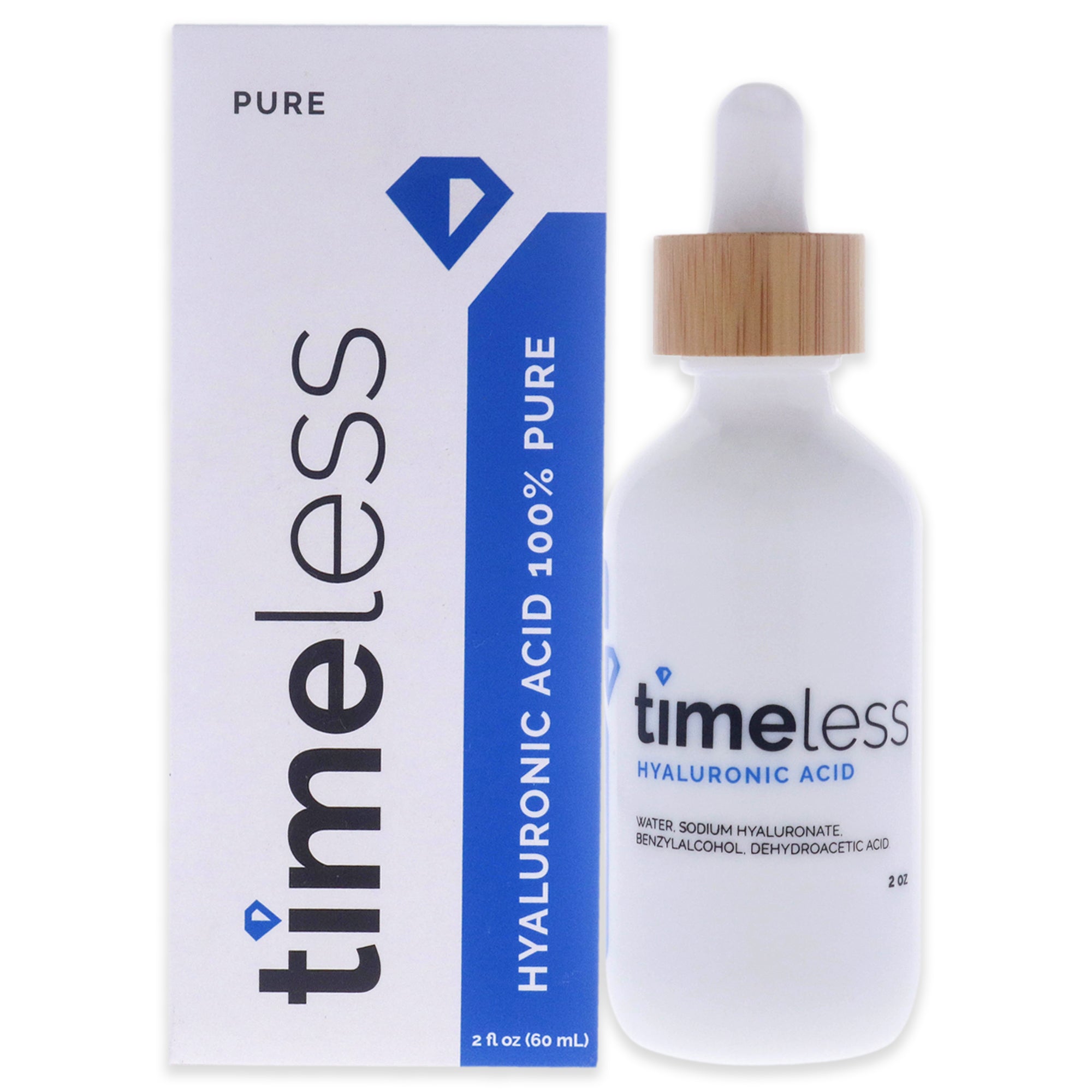 Timeless Hyaluronic Acid 100 Percent Pure Serum by Timeless for Unisex - 2 oz Serum