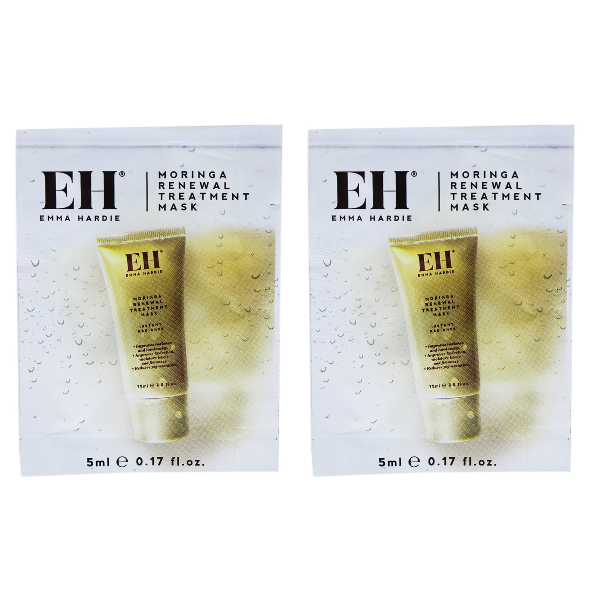Emma Hardie Moringa Renewal Treatment Mask by Emma Hardie for Women - 5 ml Treatment - Pack of 2