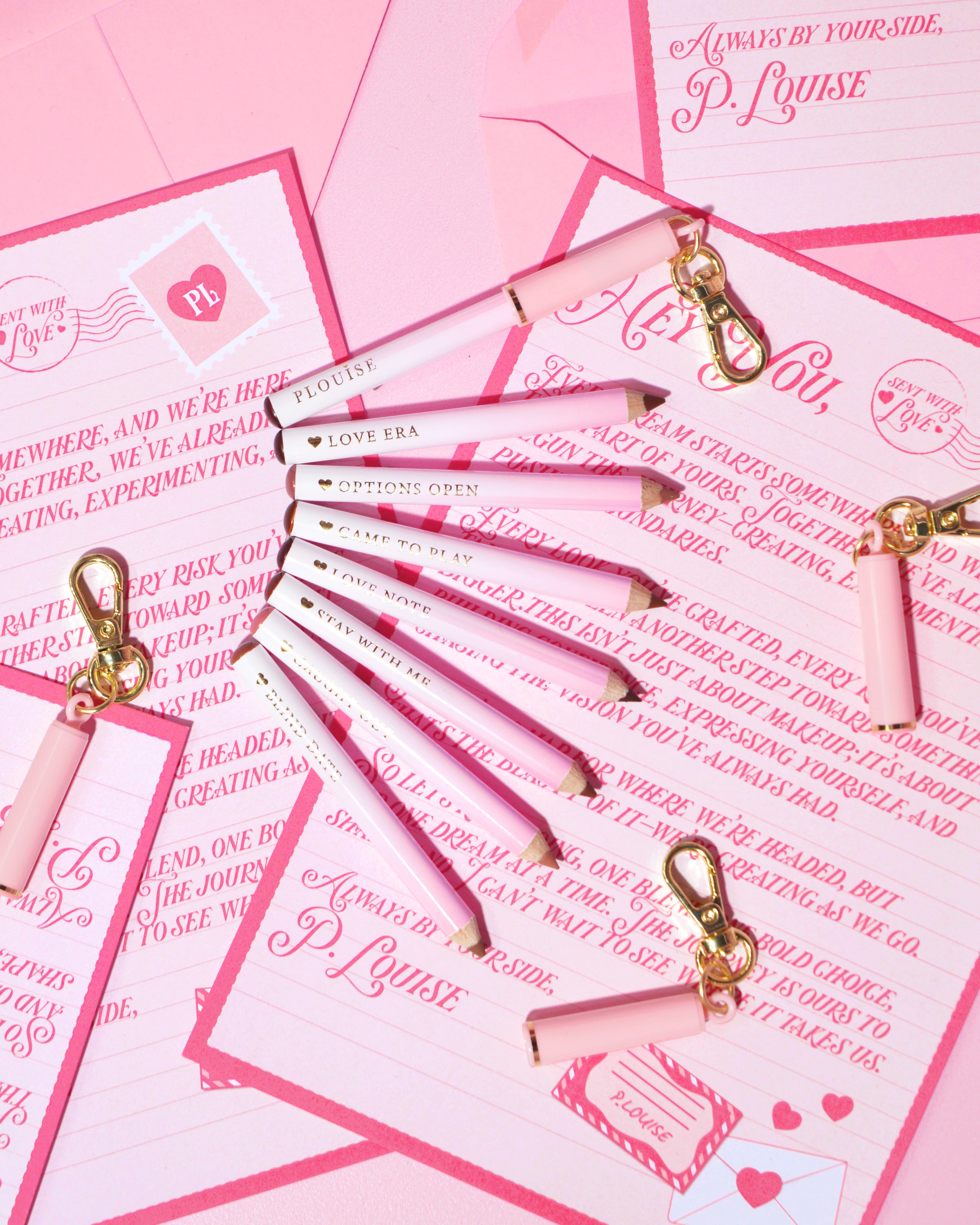 P.Louise Line Them Up Mini Keychain Lip Liners