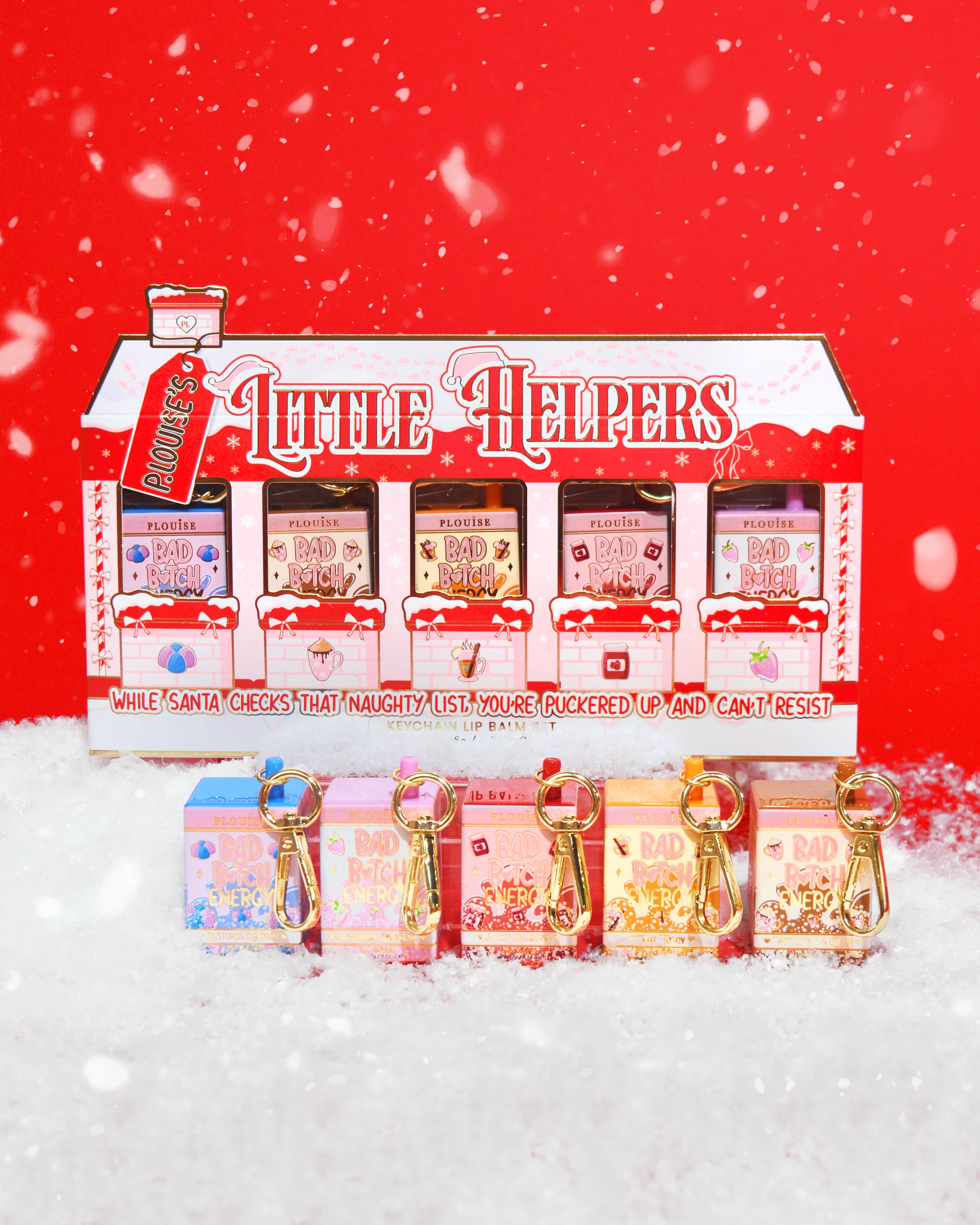 P.Louise's Little Helpers Keychain Lip Balm Gift Set
