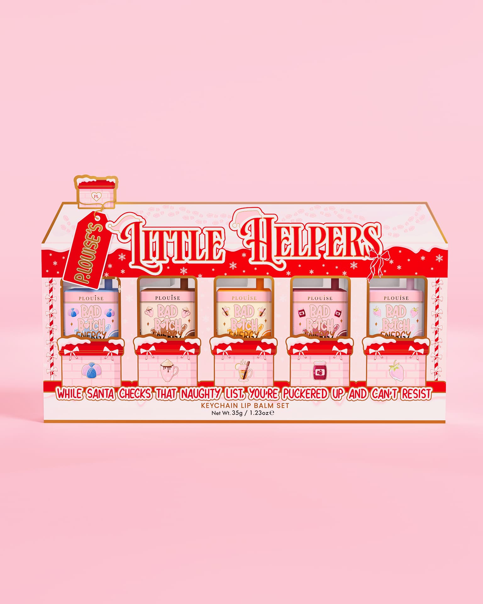 P.Louise's Little Helpers Keychain Lip Balm Gift Set