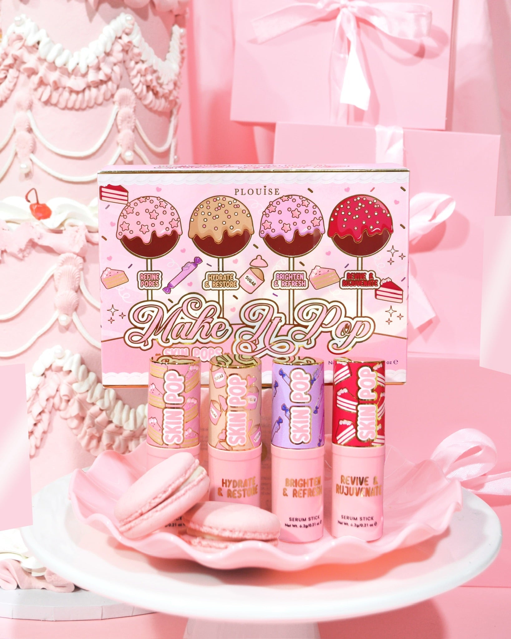 P. Louise Make It Pop Skin Pop Serum Sticks