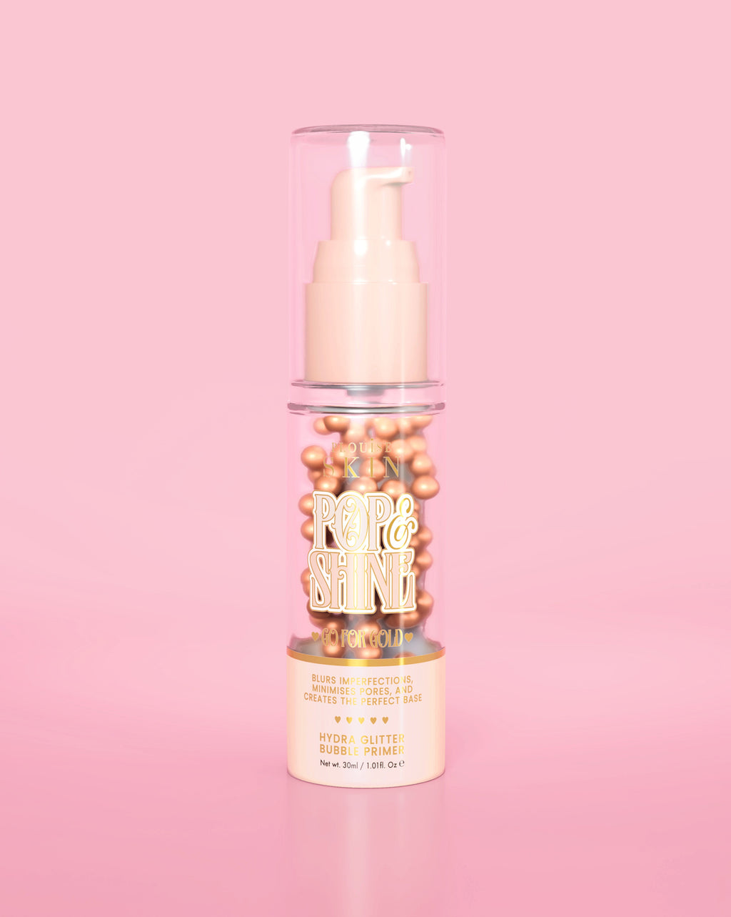 P.Louise Pop & Shine Glitter Bubble Primer - Go For Gold
