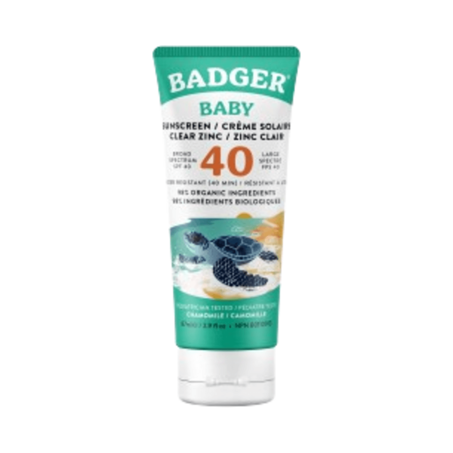 Badger Balms SPF 40 Baby Clear Zinc Sunscreen