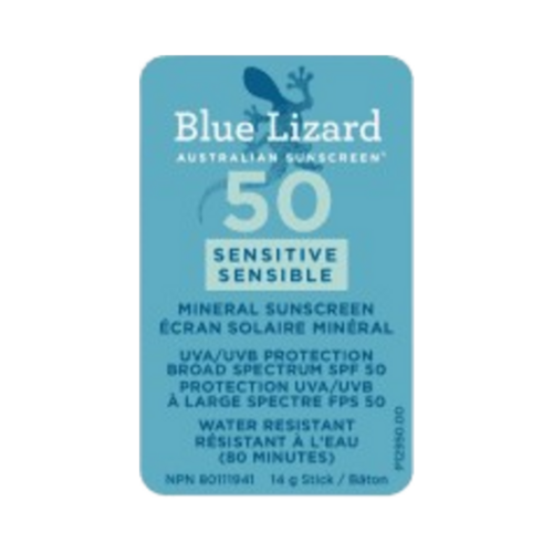 Blue Lizard Sunscreen SPF 50 Sensitive Stick