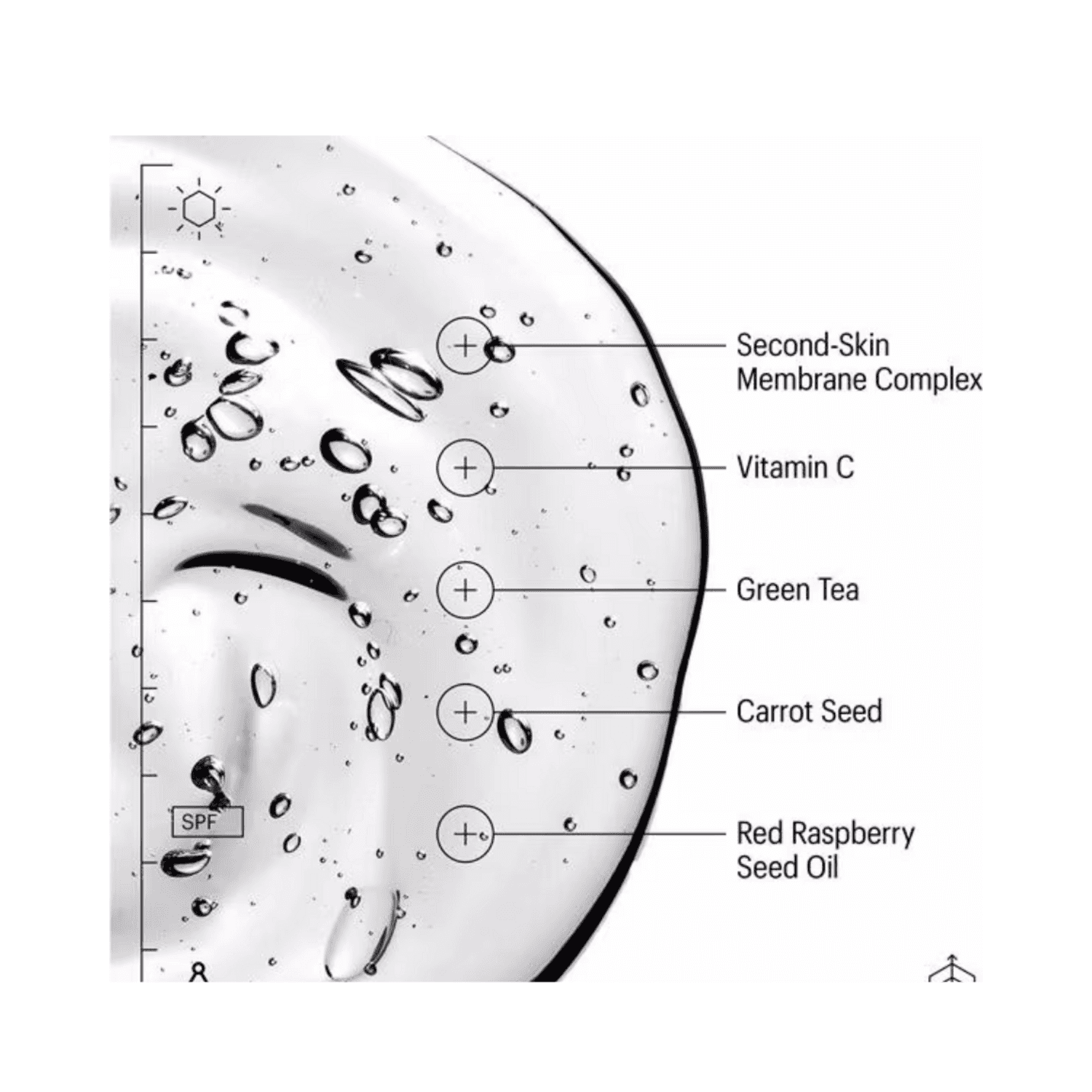 皮肤的盟友一个SPF50看不见的防晒霜