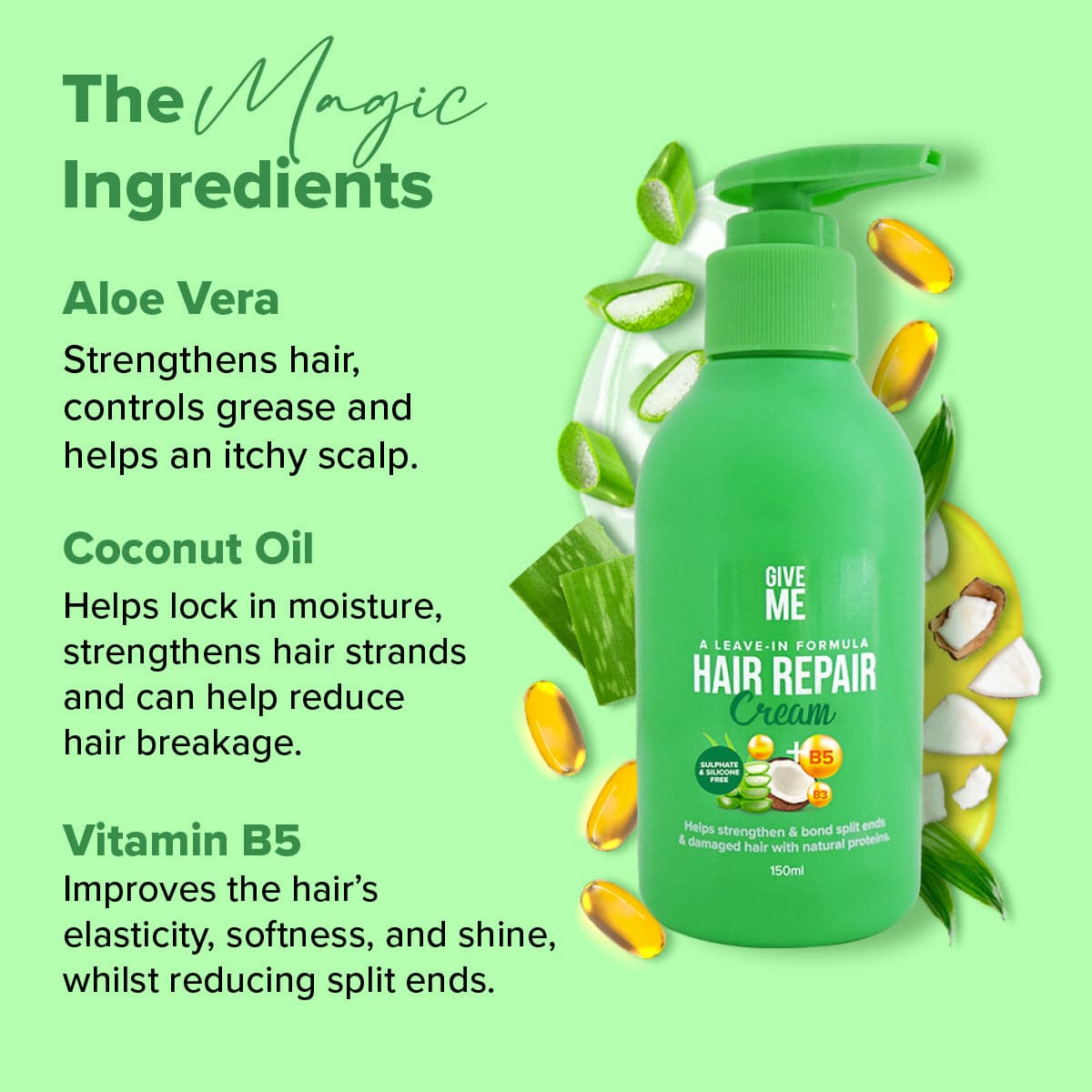 Aloe Vera & Coconut Oil Hair Repair Cream